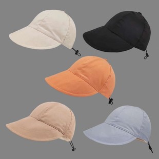 速干 户外遮阳防晒帽纯色ins鸭舌帽薄款 帽子 韩版 渔夫帽女夏季