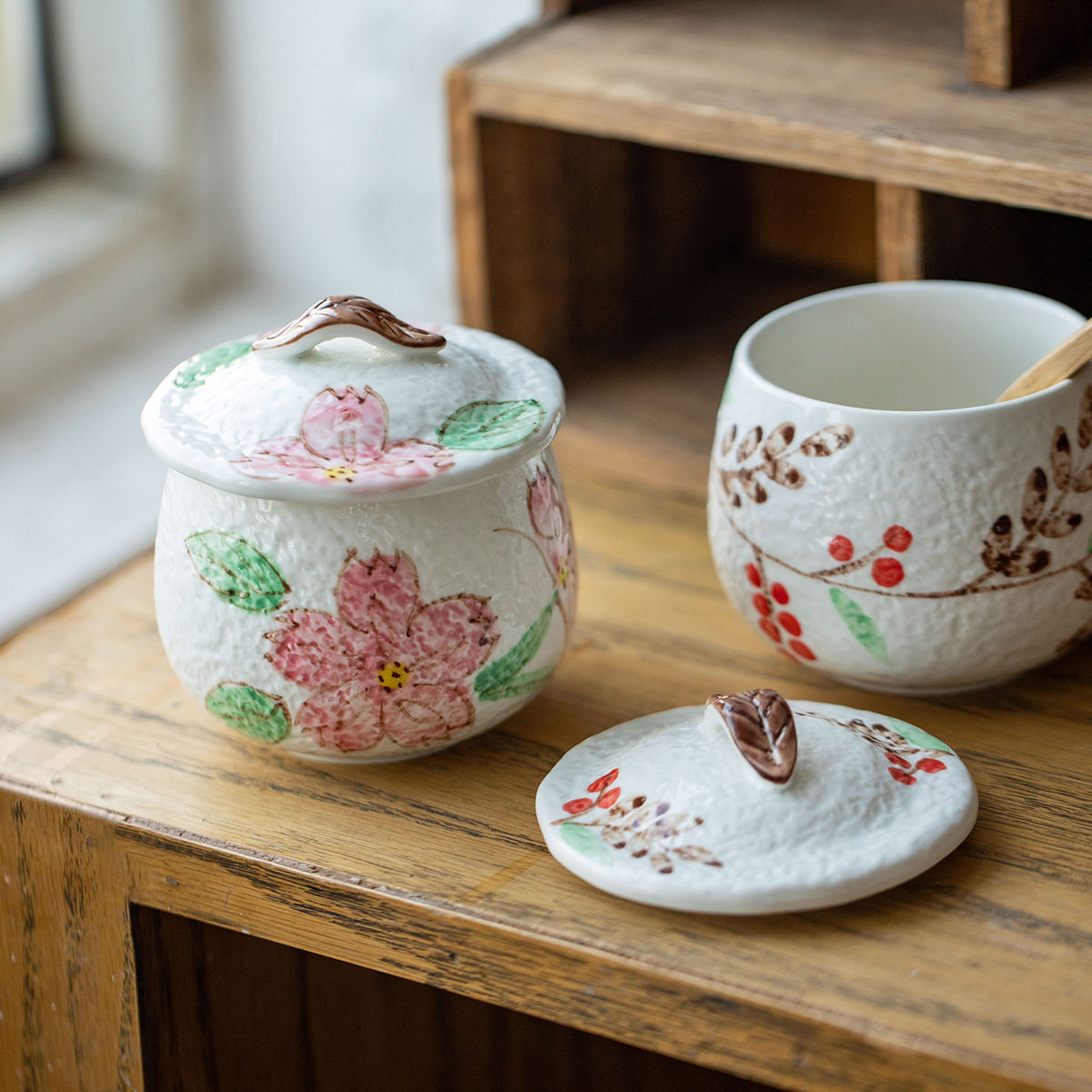 日本进口美浓烧樱花茶碗日式蒸蛋碗一人份炖盅蛋盅带盖隔水蒸汤盅,餐饮具,碗,淘宝优惠券,粉丝福利购,淘宝优惠卷