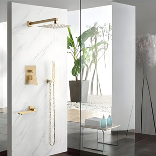 套装 花洒酒店预埋隐藏入墙式 淋浴家用酒店 嵌入式 JOVOWTO全铜暗装