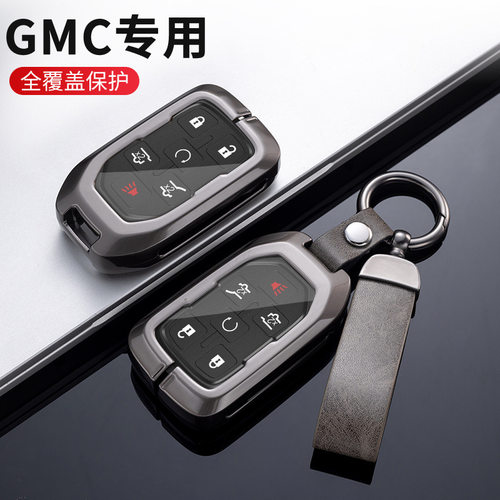 适用GMC钥匙套YUKON SIERRA档保护壳汽车用品包扣女个性装饰