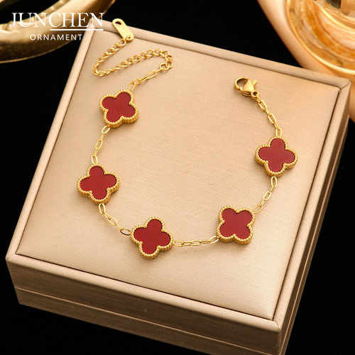 外贸手链轻奢钛钢简约