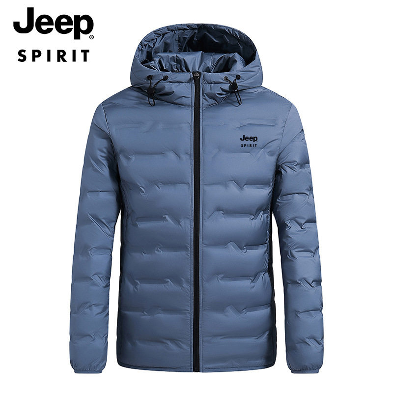 JEEP SPIRIT羽绒服男冬季保暖马甲防寒轻薄羽绒背心外穿休闲外套