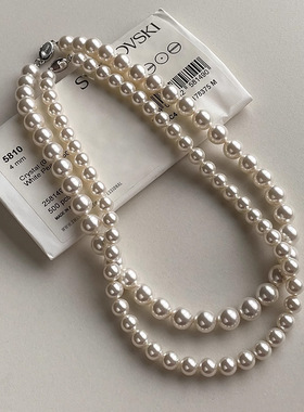 s925银天然淡水珍珠项链春夏季女百搭级感锁骨颈链小众简约饰品