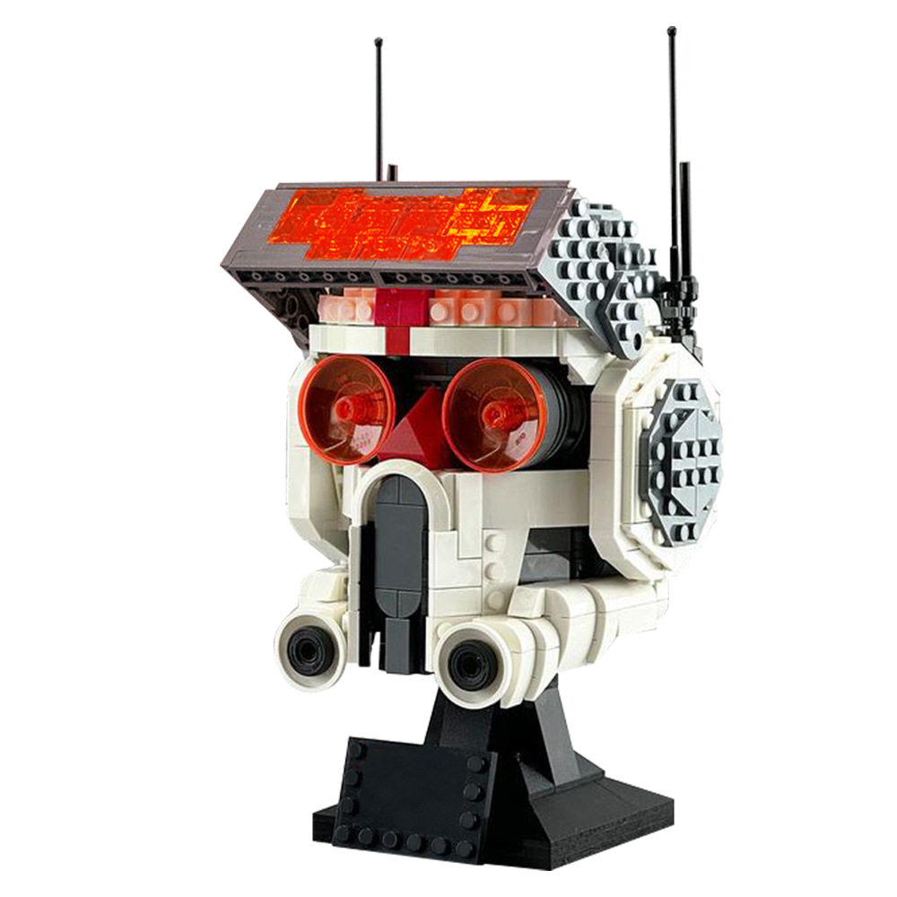 【高砖零件】星球大战残次品头盔模型摆件MOC-142590拼装积木玩具