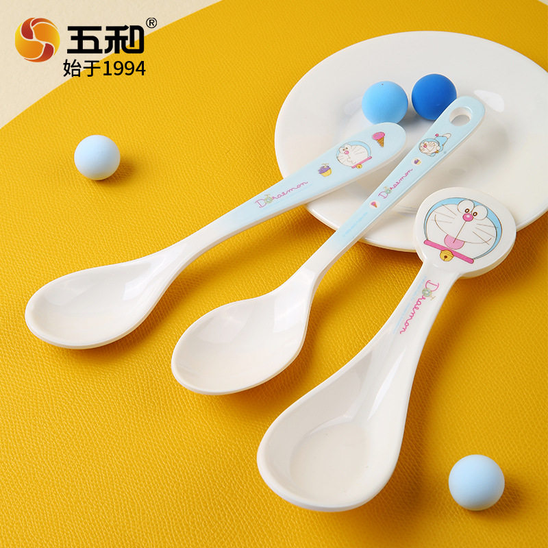 五和密胺儿童勺辅食勺家用哆啦A梦汤勺餐具勺子调羹匙羹机器猫,婴童用品,儿童勺,淘宝优惠券,粉丝福利购,淘宝优惠卷