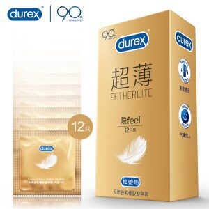 杜蕾斯超薄装隐feel12/18只装安全套避孕套成人情趣性用品酒店
