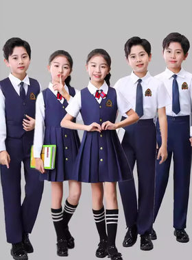 儿童演出服中小学生朗诵服装合唱服集体比赛主持人礼服合唱表演服