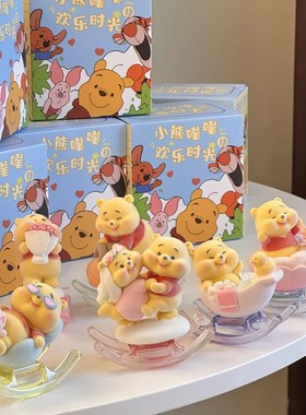抖音小红书爆款熊盲盒可爱潮玩树脂盲盒摆件生日礼物