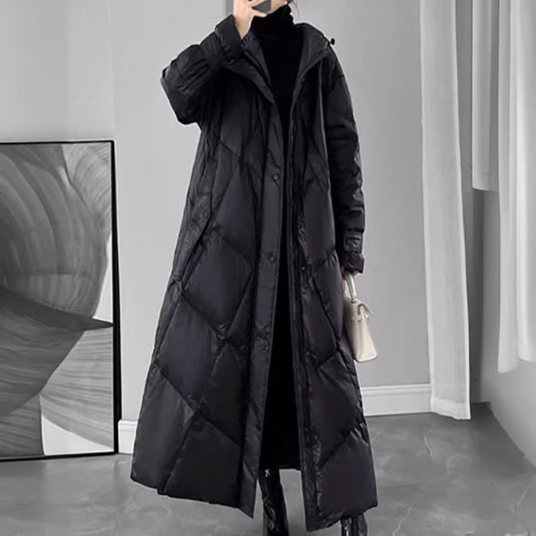 2025年新款大码棉服女冬中长棉衣/棉服