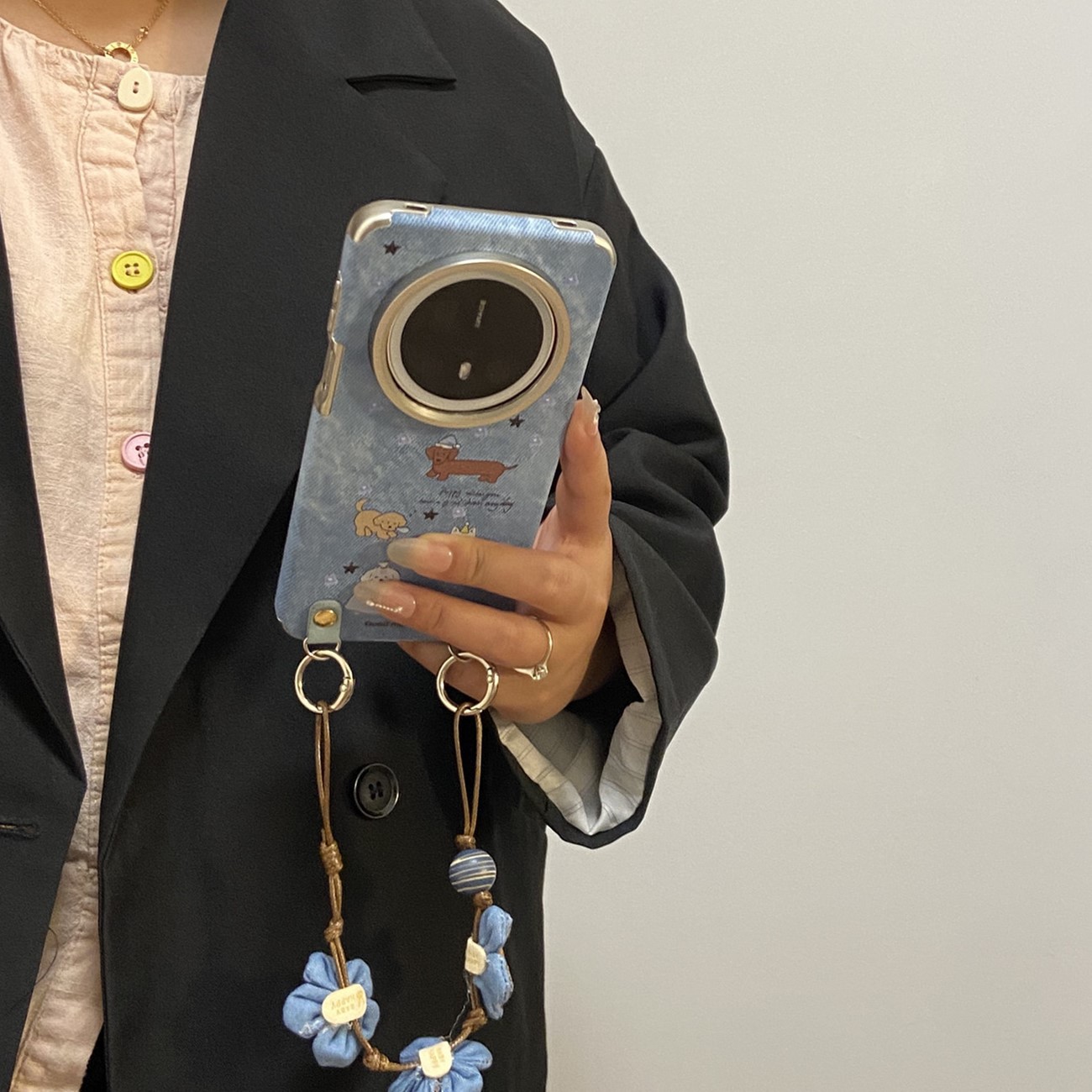 小众牛仔布西地适用华为mate70pro手机壳Pura70/80挂绳小众全包