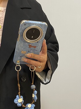 小众牛仔布西地适用华为mate70pro手机壳Pura70/80挂绳小众全包