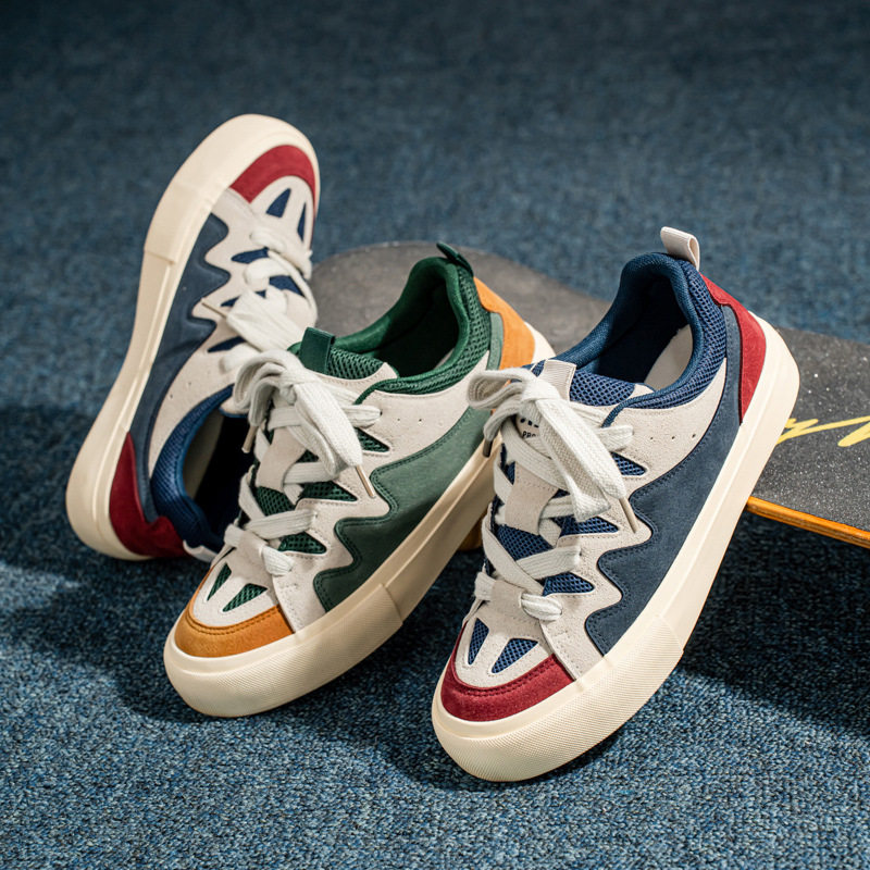 德训鞋潮流面包鞋新款百搭拼色休闲鞋港风板鞋XZ517-1XZ7999P65,男鞋休闲鞋,星座517-1