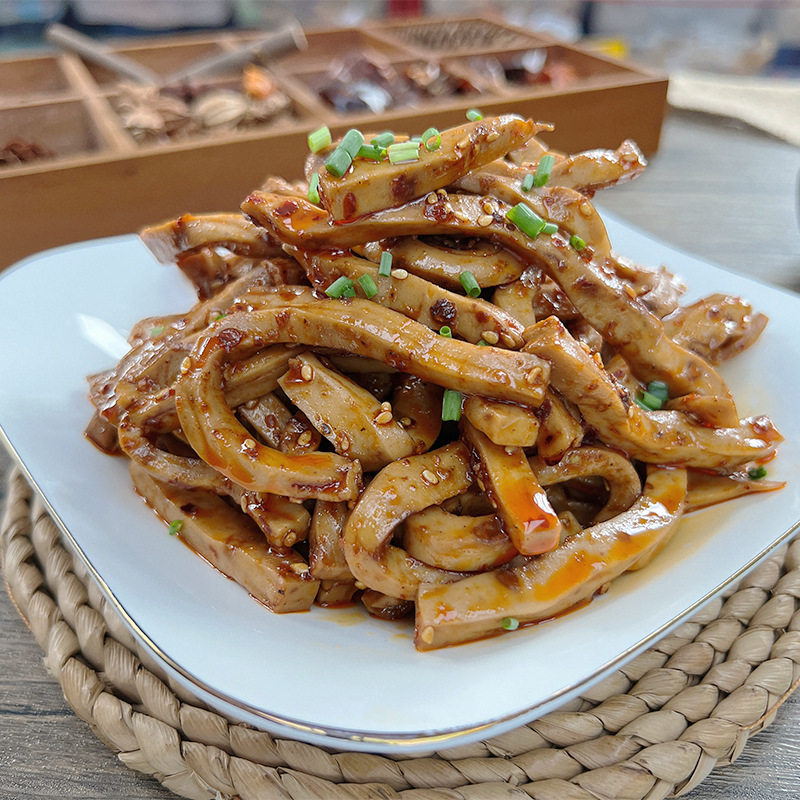 【香辣豆腐丝】Q弹爽滑香辣豆腐丝凉拌下饭菜即食美味豆香四溢