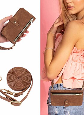 适用谷歌6A九卡皮套9ProXL拉链钱包手机壳Pixle8翻盖全包防摔Google 7Pro斜挎保护套Pixel6梦幻多插卡皮壳