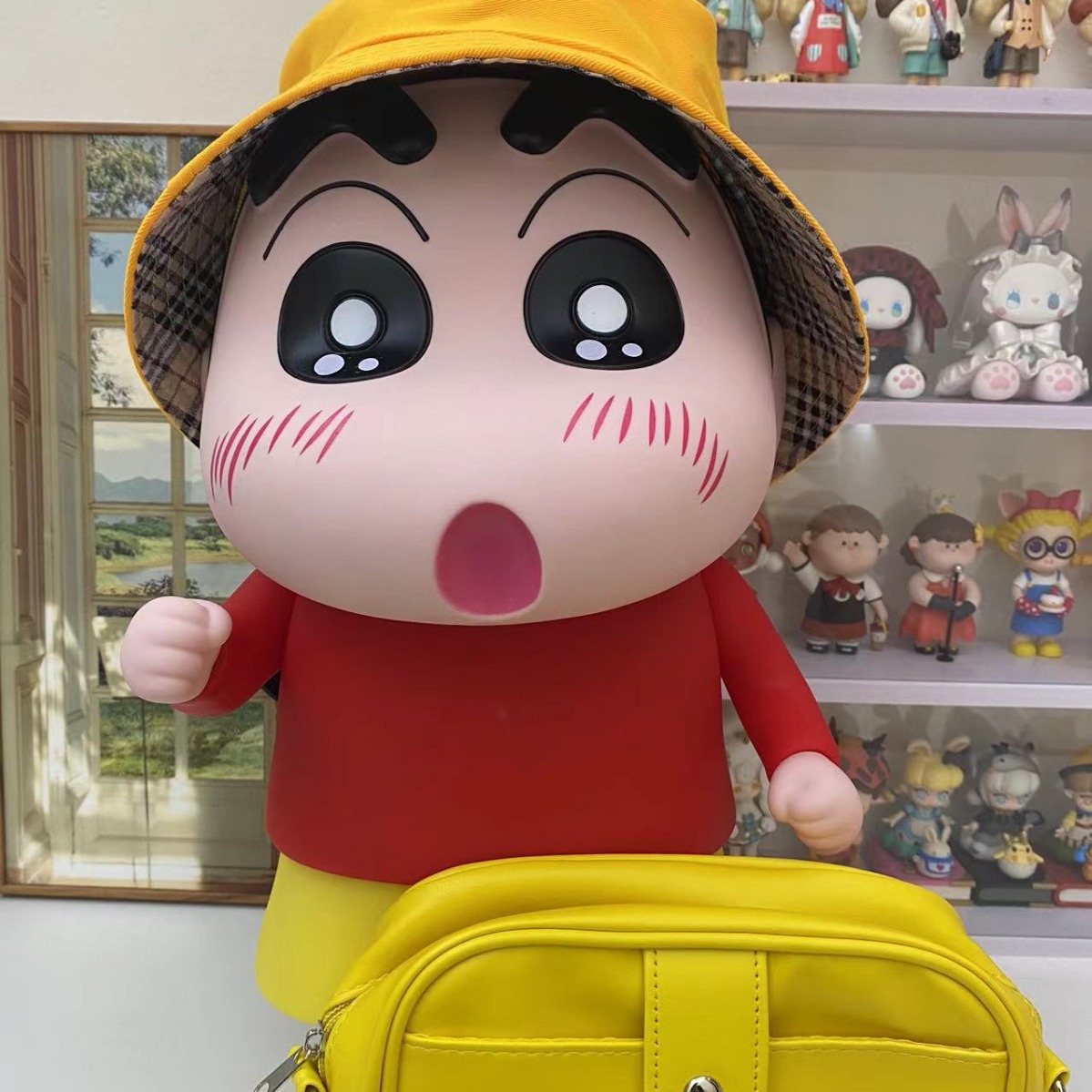蜡笔小新公仔手 超大1比1 野原新之助 潮玩动漫模型摆件