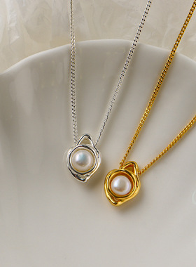 时尚简约天然淡水珍珠项链女轻奢小众通勤百搭复古精致气质锁骨链