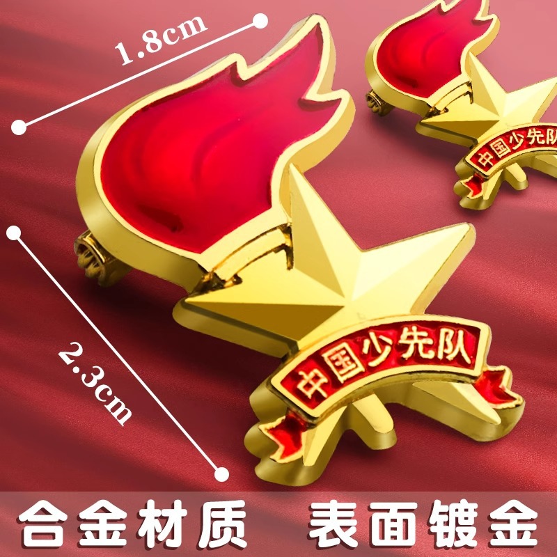 少先队员校徽队徽胸针