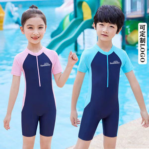 男女童连体专业训练游泳衣