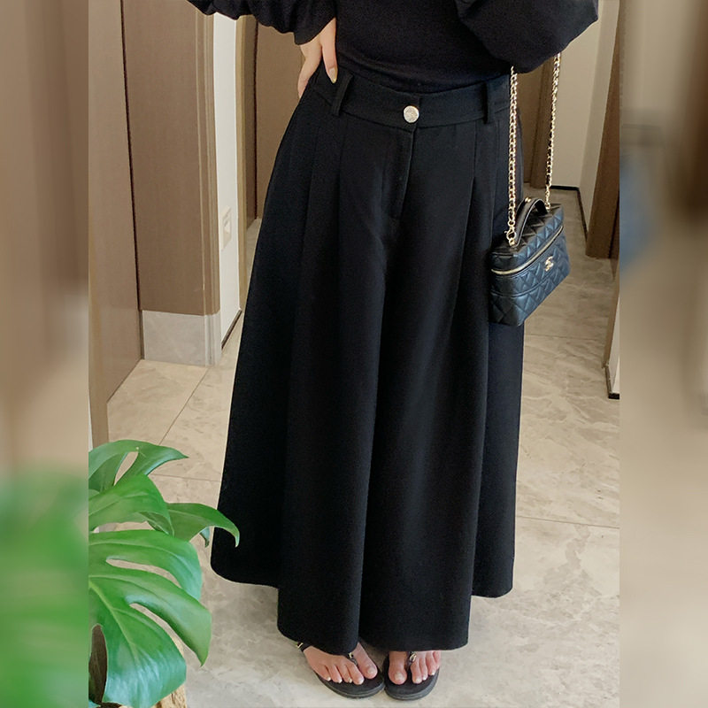 加肥加大200斤大码女装微胖胖mm夏舒适休闲腰阔腿裤休闲裤裤裙裤