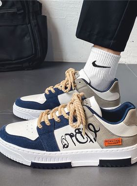 帆布男学生小白鞋运动小众板鞋 canvas Men sports leisure shoes