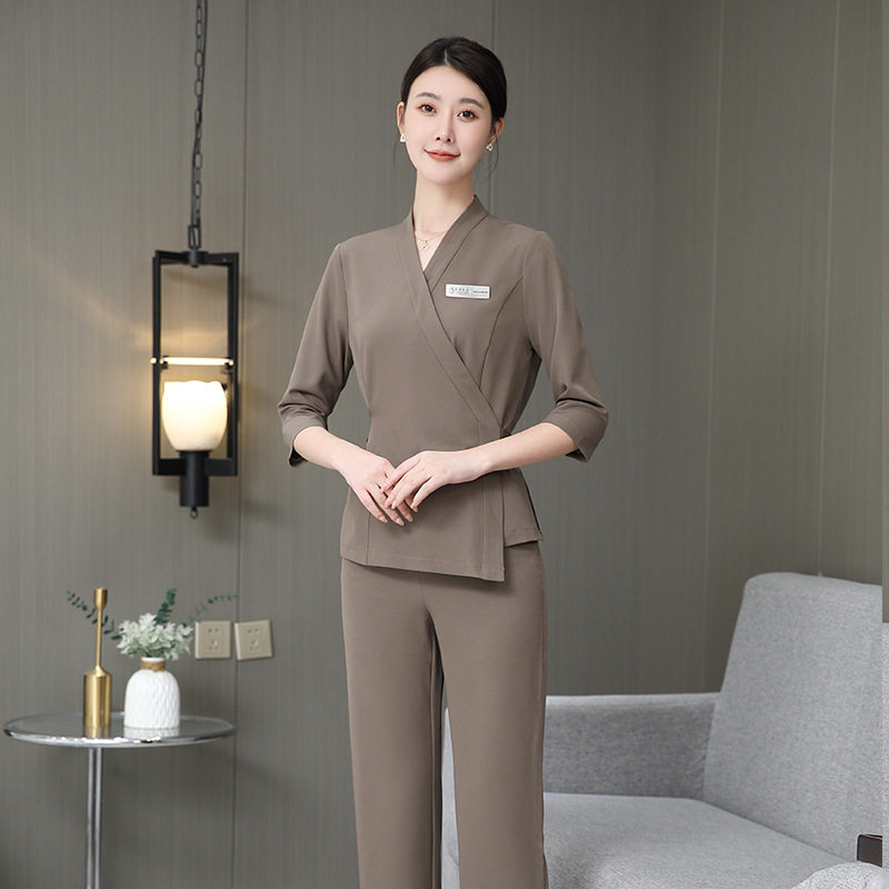 美容师服春季皮肤管理医美高端美容院按摩女足浴养生会所技师服