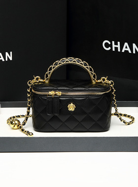 品牌小香风链条包盒子包新款菱格轻奢女包时尚百搭肩包潮斜挎包