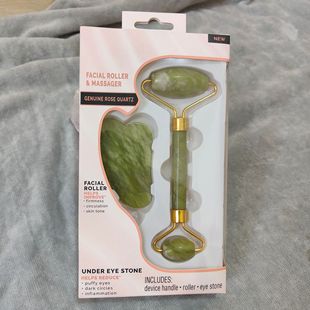 Massage Set Double Jade Facial Face Ended Beauty Roller