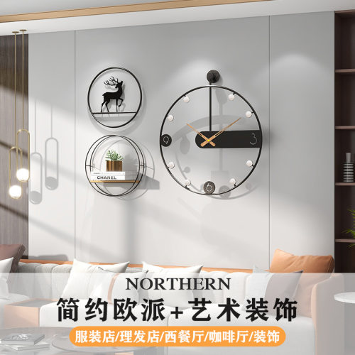 客厅挂钟久久达钟表简约