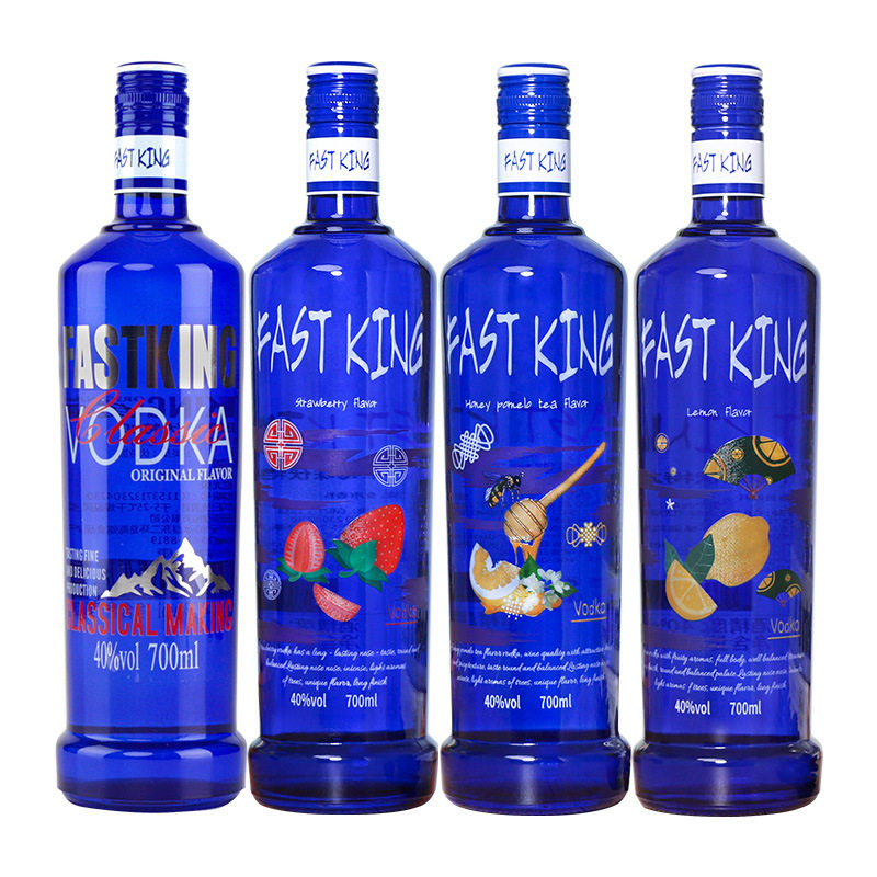 洋酒伏特加风味酒基酒Vodka烈酒鸡尾酒调酒套装组合酒吧40度700ml