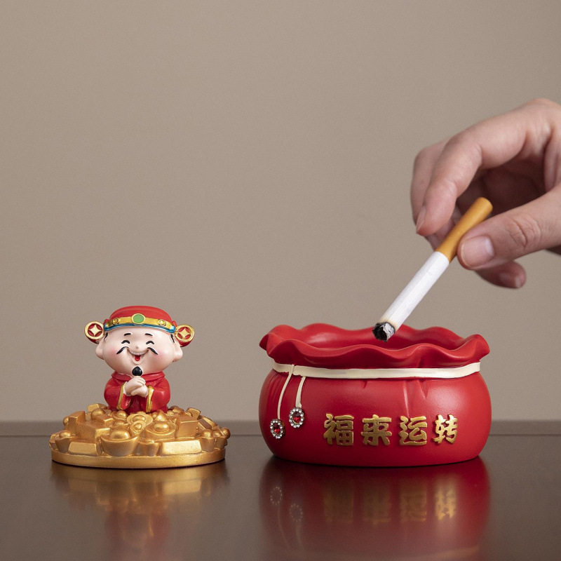 财神爷烟灰缸吉祥商务好礼