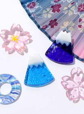 创意可爱日式笔架中式筷子托筷子架家居饰品玻璃笔架家用筷架装饰