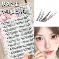 梦朵公主小珊瑚假睫毛自然韩系女团上镜斜飞分段式新手懒人MD-89