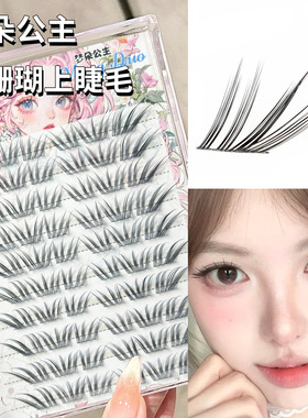 梦朵公主小珊瑚假睫毛自然韩系女团上镜斜飞分段式新手懒人MD-89