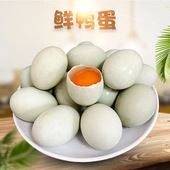 新鲜生鸭蛋 40枚农家散养绿皮草麻鸭蛋绿皮土鸭子蛋 发6