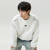 重磅圆领卫衣秋季新款街美式廓形套头衫外套RMW8002-P52控88，女装短外套，电商A362