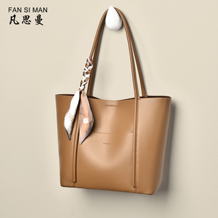 2025凡思曼手提包女士级感手提包大容量肩包水桶包托特包bags大包