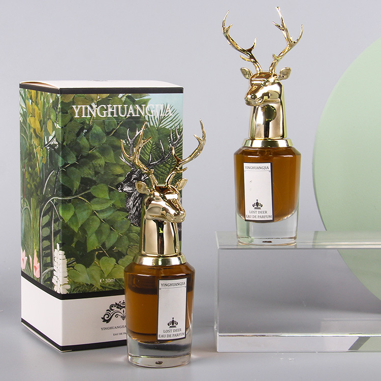 网红爆款狐狸麋鹿皇室兽首女士持久留香玫瑰动物香水30ML