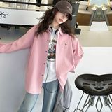 粉色上衣+牛仔裤