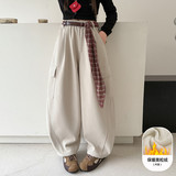 【加绒】米色不含腰带