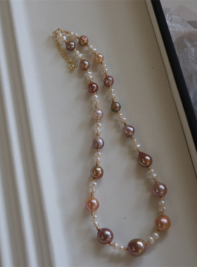 珍珠项链淡水珍珠锁骨链