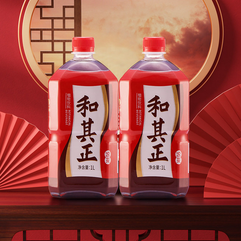 和其正凉茶1L大瓶装清热解腻饮料