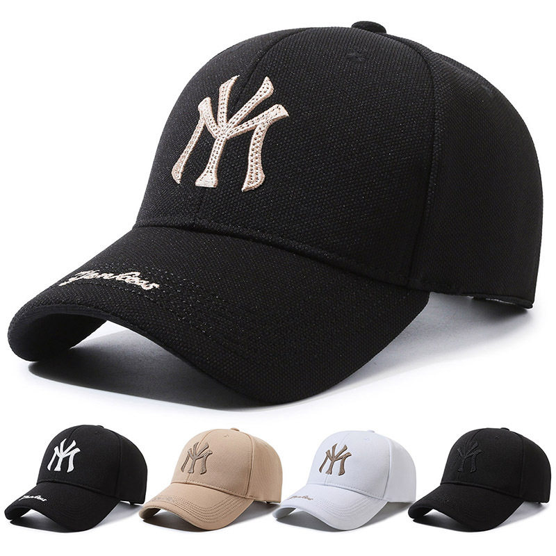 mlbreeze棒球帽2025秋冬新款韩版时尚大帽檐刺绣户外百搭鸭舌帽子