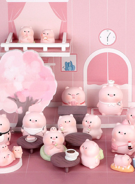 猪猪餐厅系列盲盒潮流玩具可爱手礼物摆件惊喜女生日礼物礼盒