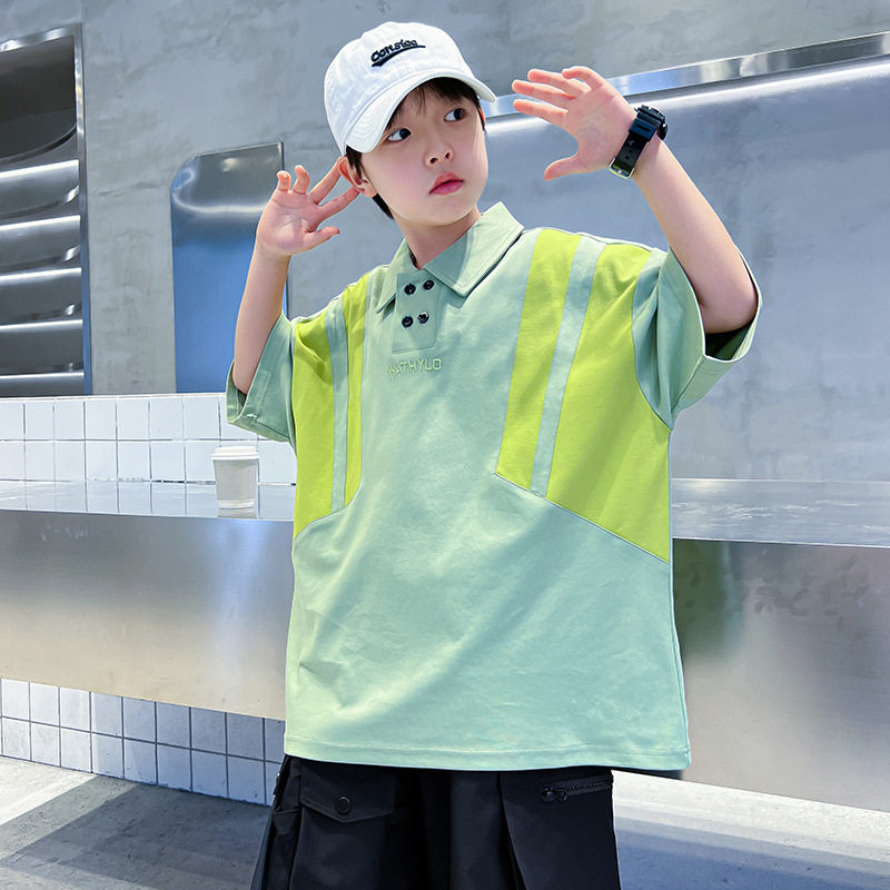 童POLO衫短袖T恤2025新款夏款中大儿童夏季孩半袖夏装上衣潮，商品下架区商品下架区，祺妙童装