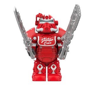 可乐 T51机甲第三方辐射战士积木人仔袋装孩子