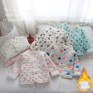 秋冬新款儿童加绒内胆棉袄中小童校服内胆神器女童加绒便衣小袄