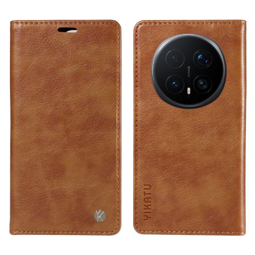 适用Magic8Pro复古荔枝纹皮套X9D荣耀400Lite磁吸翻盖Magic6Lite手机壳X70i保护套X60钱夹插卡手机套