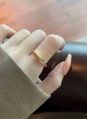 小众设计可调节开口戒指女个性时尚指环食指戒2022新款D1057
