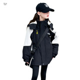 女童加厚冲锋衣外套2025年秋冬新款中大童三合一夹克衫保暖户外服，童装外套，祺儿童装