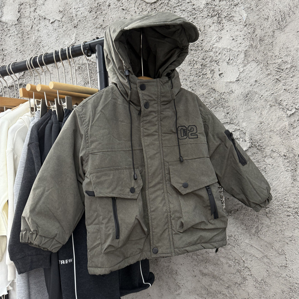 美式加厚棉衣儿童冬季